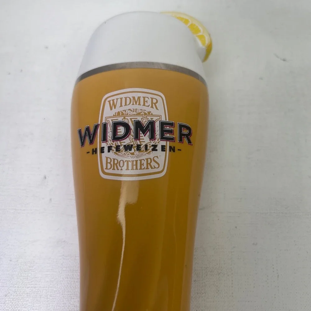 Widmer Brothers Hefeweizen Beer Tap Handle Orange Lemon Garnish Portland Oregon